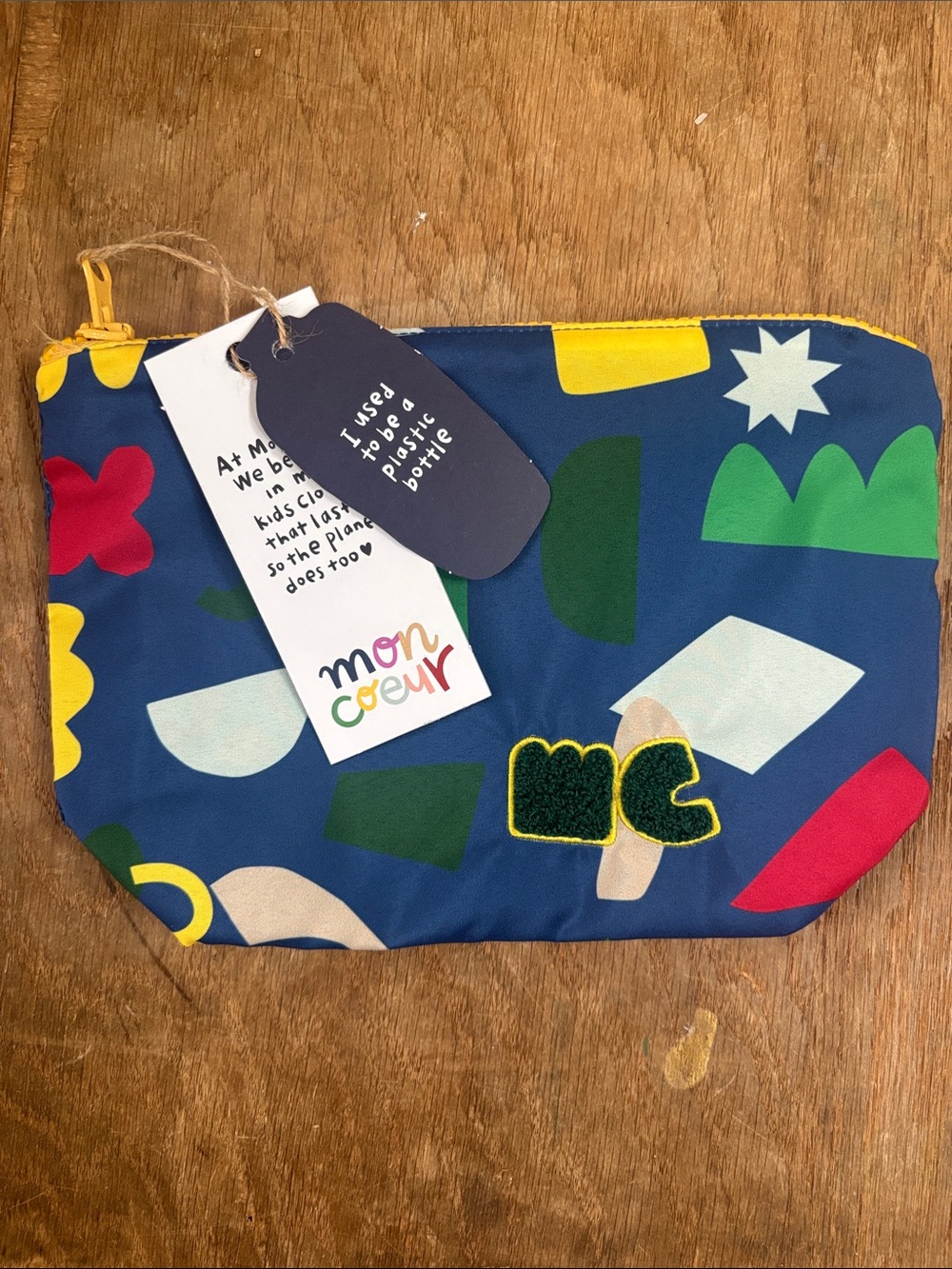 Mon Coeur Kids Navy Multi-Shape Zip Pouch